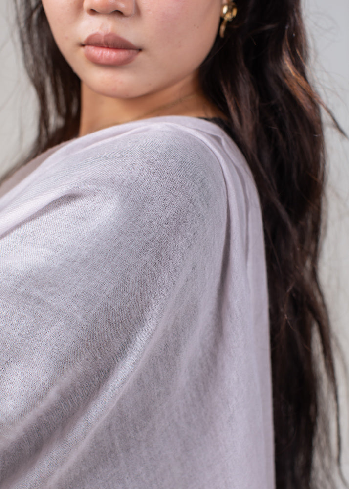 Shital Cashmere Stole アイボリーホワイト