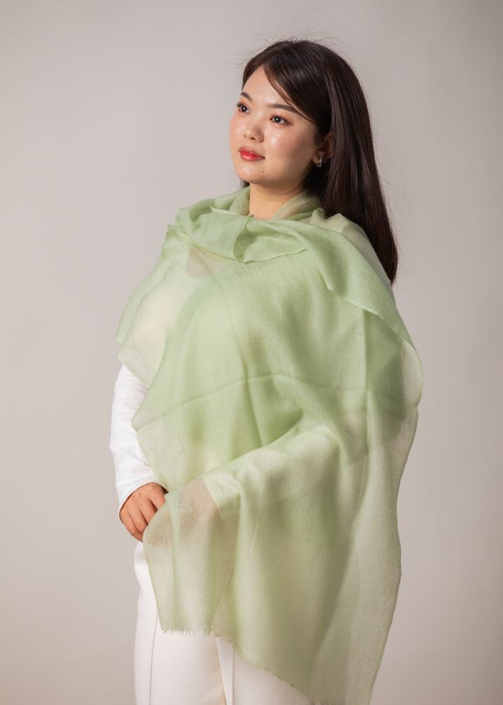 Shital Cashmere Stole ミントグリーン