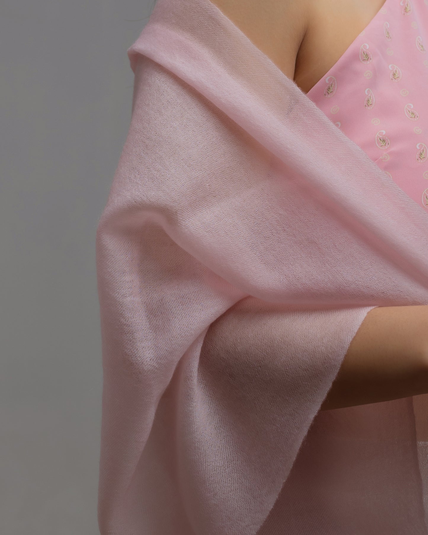 Shital Cashmere Stole ブラッシュピンク